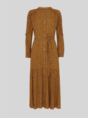 Whistles Yellow Renee Autumn Floral Dress